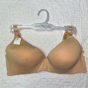 Ava Rose 36B nude tan wireless molded cup Nursing Bra maternity breastfeeding